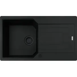 Franke Urban UBG 611-86 links Einbauspüle granit schwarz + Excenterbetätigung 840 x 480 mm