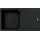 Franke Urban UBG 611-86 links Einbauspüle granit schwarz + Excenterbetätigung 840 x 480 mm
