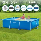 Intex – Schwimmbecken mit rechteckigem Rahmen – 220 x 150 x 60 cm – im Lieferumfang enthalten Accessoire CB97