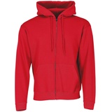 FRUIT OF THE LOOM Classic Hooded Sweat Jacket - rot,