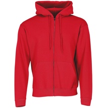 FRUIT OF THE LOOM Classic Hooded Sweat Jacket - rot,