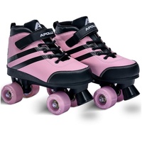 Apollo Rollschuhe Verstellbare Soft Boot Rollschuhe Kinder und Jugendliche, größenverstellbare Roller Skates für Mädchen und Jungen - Größen 31-42 rosa L (39-42)