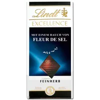 (43,00€/1kg) Lindt Excellence Fleur de Sel, Meersalz, Schokolade, 100g Tafel