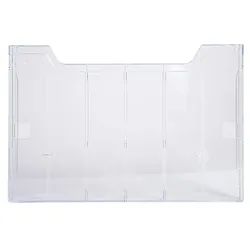 Exacompta 63858D 10x Einzelelement A4 für Prospekthalter, horizontal, Exacryl - Kristall