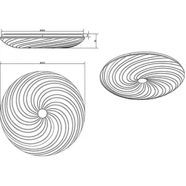 RL Deckenleuchte Sterneneffekt, CCT, weiß, D 57,5 cm