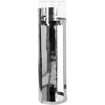 Fink Windlicht MANIAC Edelstahl/Glas Silber