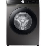 Samsung Waschmaschine, 8 kg, 1400 U/min, Ecobubble, Automatische Waschmittel- und Weichspülerdosierung, Inox/Schwarz, WW80T534AAXAS2