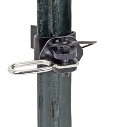 2x VOSS.farming T-Post-Torisolator mit Edelstahl-Einhängelasche (1-fach)