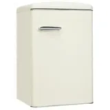 Exquisit RKS120-V-H-160C Stand Retro Vollraumkühlschrank, 54,5 cm breit, 122 L, magnolienweiß