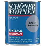 SCHÖNER WOHNEN-Farbe Protect Buntlack RAL 5014  (Taubenblau, Seidenmatt, 750 ml, Lösemittelbasiert)