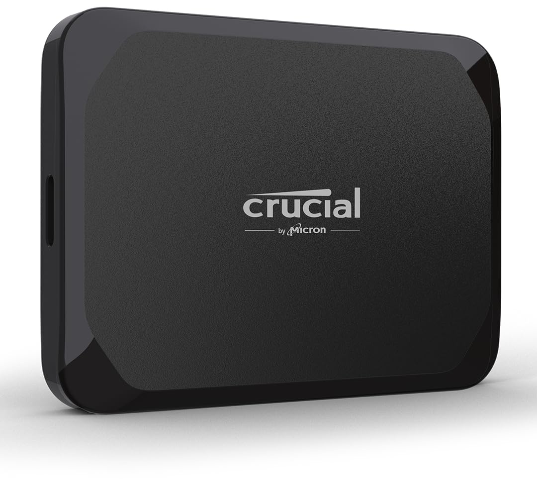 Crucial X9 2TB Externe SSD Festplatte, bis zu 1050MB/s, kompatibel mit PC, Mac und Spielekonsolen, USB-C 3.2, Portable SSD - CT2000X9SSD902
