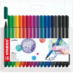 STABILO pointMax, Mehrfarbig, Medium, Mehrfarbig, Rund, Tinte auf Wasserbasis, N