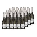 SCAVI & RAY alkoholfreier Sekt Sparkling Piccolo 24 x 0,2l - 0,0% Alkohol, halbtrocken, fruchtig-frischer Schaumwein mit eleganter Perlage ohne Alkohol – perfekt für stilvolle & alkoholfreie Momente