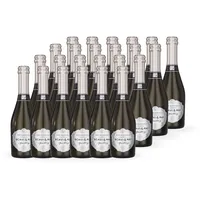 SCAVI & RAY alkoholfreier Sekt Sparkling Piccolo 24 x 0,2l - 0,0% Alkohol, halbtrocken, fruchtig-frischer Schaumwein mit eleganter Perlage ohne Alkohol – perfekt für stilvolle & alkoholfreie Momente