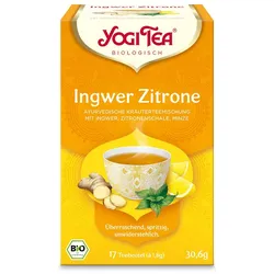 YOGI TEA, Ingwer Zitrone, Bio Kräutertee 17X1,8 g