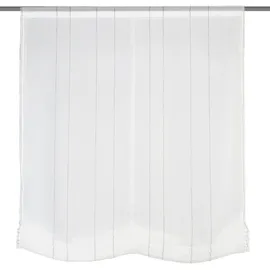 HOME WOHNIDEEN Raffrollo HOME WOHNIDEEN "MARLENE" Gr. 4, grau, B:120cm H:130cm, Obermaterial: 100% Polyester, Raffrollos, Raffrollo, Flexoschiene und Klettband