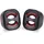 Equip 245331 Mini USB-Lautsprecher, Black/Red [Schwarz und Rot]
