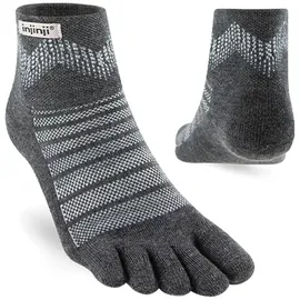 injinji Outdoor Midweight Mini-Crew Wandersocken grau L