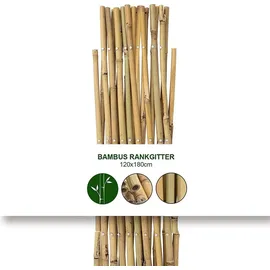 Floordirekt Bambus Rankgitter Ausziehbar 60 x 180 cm Braun