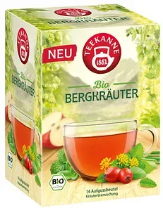 TEEKANNE Genussgarten Bergkräuter Bio-Tee 14 Portionen