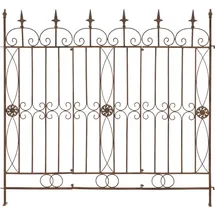 deluke Gartenzaun LINUS Antik 124 x 116 cm Antik-Braun