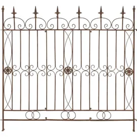 deluke Gartenzaun LINUS Antik 124 x 116 cm Antik-Braun
