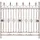 deluke Gartenzaun LINUS Antik 124 x 116 cm Antik-Braun
