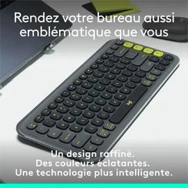 Logitech POP Icon Keys grau AZERTY