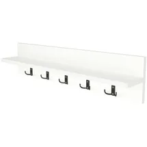 [en.casa] Wandgarderobe Hammarö 80 x 11 x 18 cm Weiß