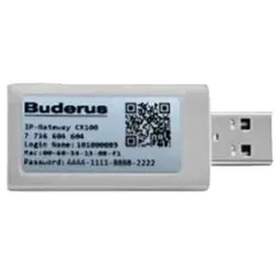 Buderus Logacool IP-Gateway CX100 Konnektivität zur App MyBuderus 7736604604