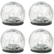 garden hero Kugelleuchte Glas 23,0 cm 8er Set warmweiß