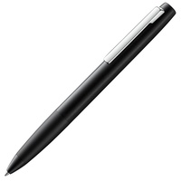 LAMY aion Kugelschreiber 277 – Einzigartiger Kuli aus Aluminium in der Farbe Schwarz, seidenmatt mit Drehmechanik – Mit Großraummine – Strichbreite M, 1 Stück (1er Pack)
