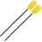 BESTWAY Paddel 2 Stück 124 cm Kunststoff Gelb/Schwarz