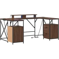 VidaXL Schreibtisch Eiche 182 x 101 x 87,5 cm