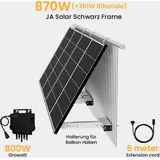 Growatt Balkonkraftwerk Set, 880Wp Bifaziale Solarmodule, 800W Wechselrichter Sonderangebot