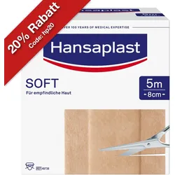 Hansaplast Soft Pflaster 5mx8cm Rolle