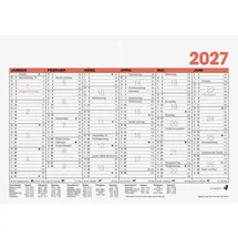 Glocken Tafelkalender A5 2027 weiß