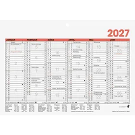 Glocken Tafelkalender A5 2027 weiß
