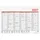 Glocken Tafelkalender A5 2027 weiß
