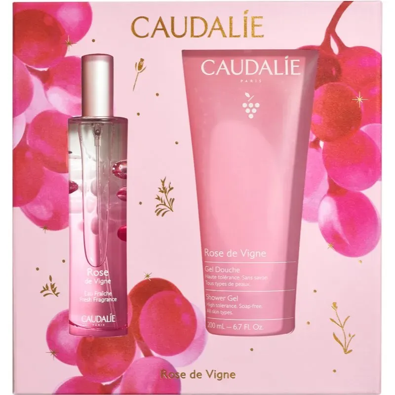 Caudalie Rose de Vigne Fresh Fragrance Gift Set Weihnachtsgeschenk-Set zum nähren und Feuchtigkeit spenden