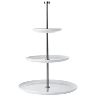 Asa Selection 3-stöckige Etagere Grande Steingut Weiß L (Large)