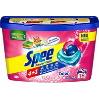 Spee Power Caps Color 4+1, Colorwaschmittel, 216g, 18 Waschladungen),