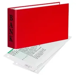 Veloflex Bankringbuch 2-Ringe rot 4,5 cm DIN A6 quer, 1 St.