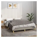 vidaXL Gewichtsdecke Grau 137x200 cm 10 kg Stoff