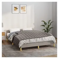 vidaXL Gewichtsdecke Grau 137x200 cm 10 kg Stoff