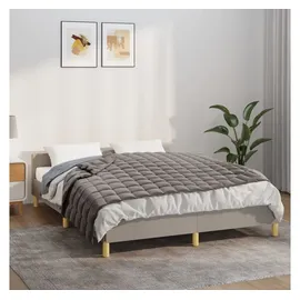 vidaXL Gewichtsdecke Grau 137x200 cm 10 kg Stoff