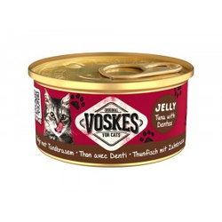 Voskes Jelly Thunfisch mit Zahnbrasse Nassfutter Katze (24x85 g) 2 Paletten (48 x 85 g)