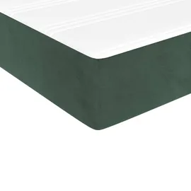 vidaXL Taschenfederkernmatratze Dunkelgrün 90 x 200 cm H3