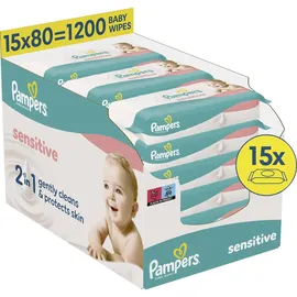 Pampers Feuchttücher Sensitive 15 x 80 Stück