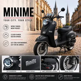 Burnout MiniMe 50 ccm 3,0 PS 45 km/h Schwarz